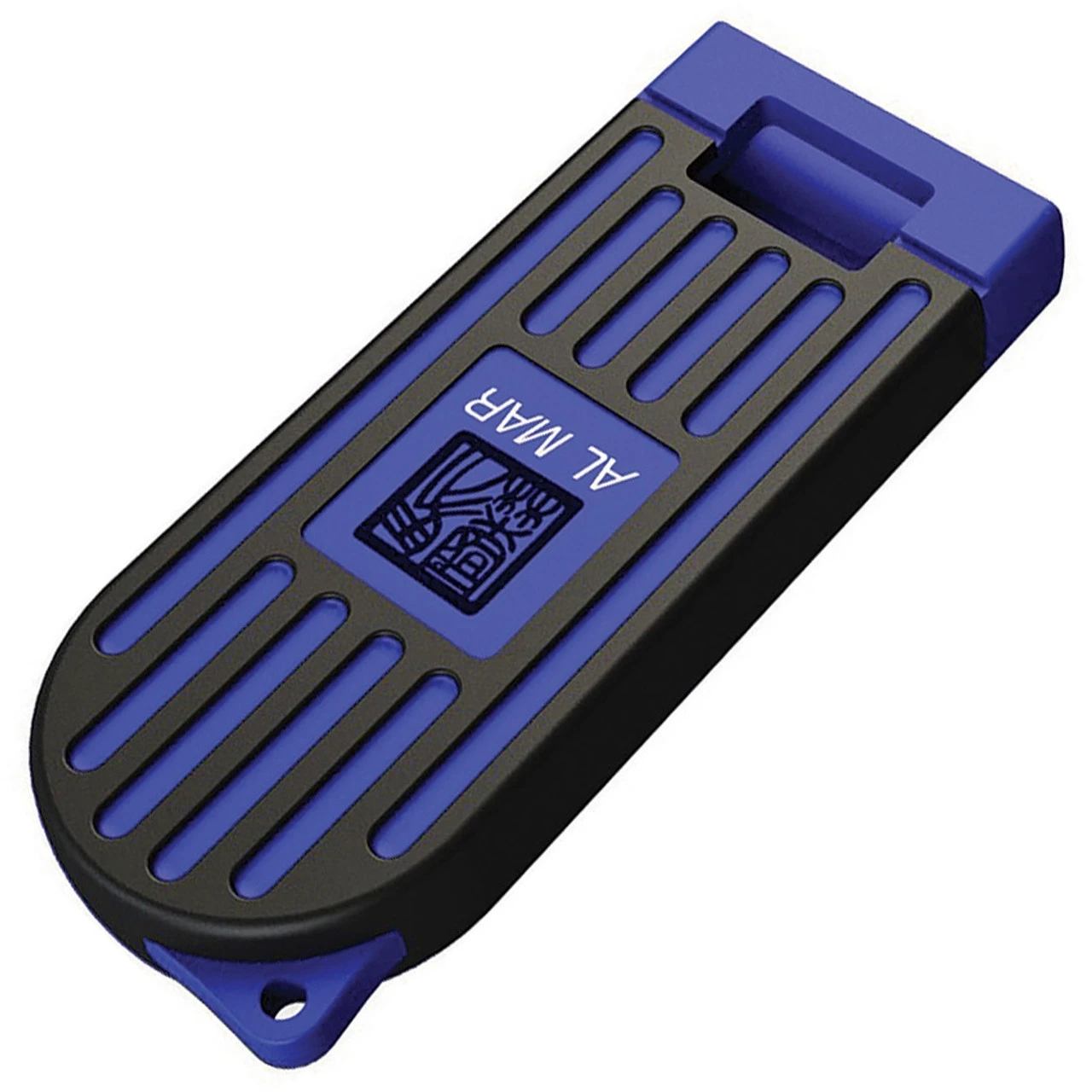 Al Mar Stinger Keychain AMK1001BKBL, 1.3" D2 Plain Blade, PP + TPR Handle-Blue - Image 2