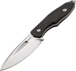 Boker Plus BOP02BO770 Caracal Fixed Blade D2 Steel, Satin Finish, Black G-10 Handle