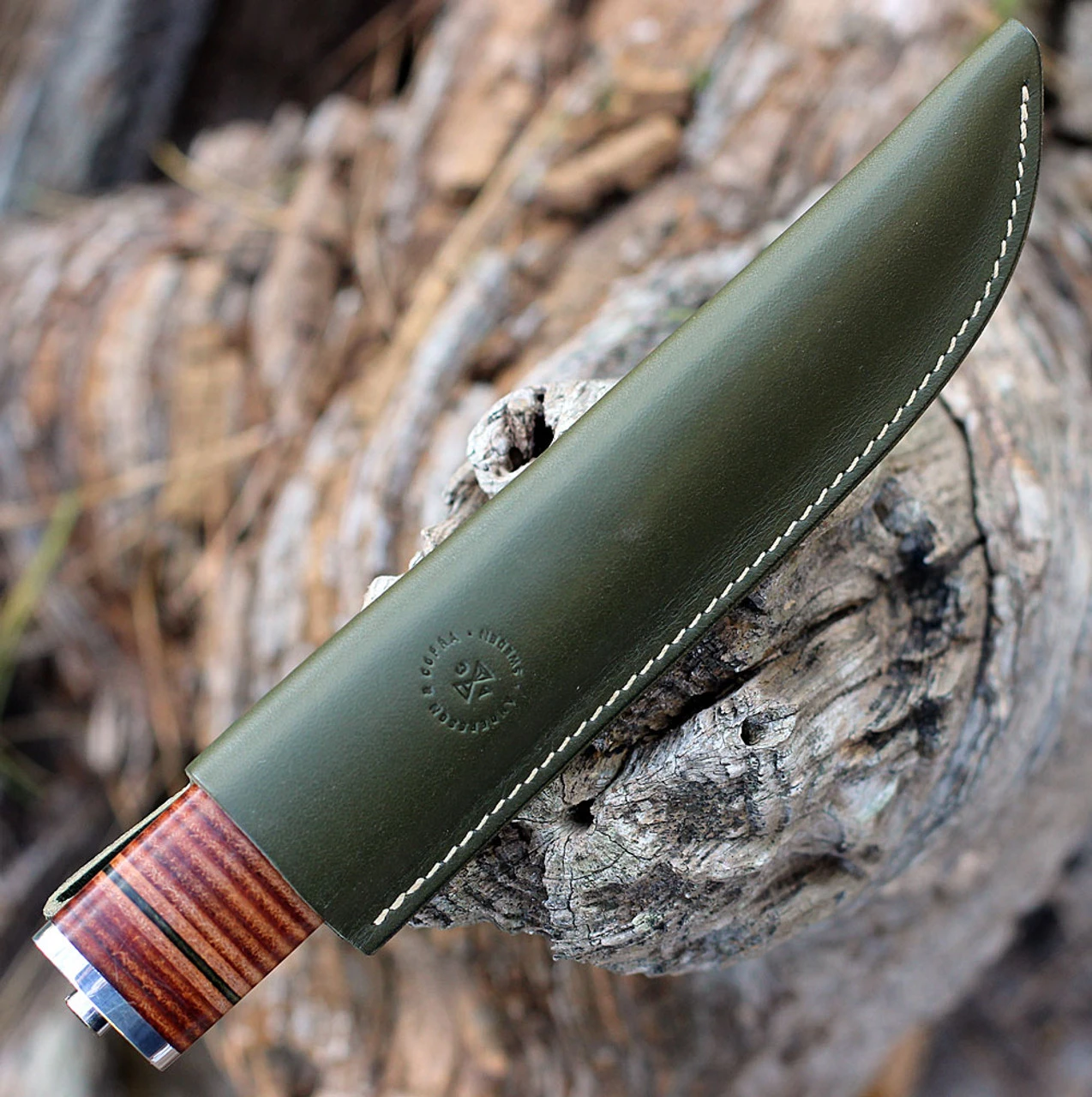 Andersson & Copra Scandinavian Sportsman Model 4 - Stacked Leather (3.54" AEB-L) - Image 2