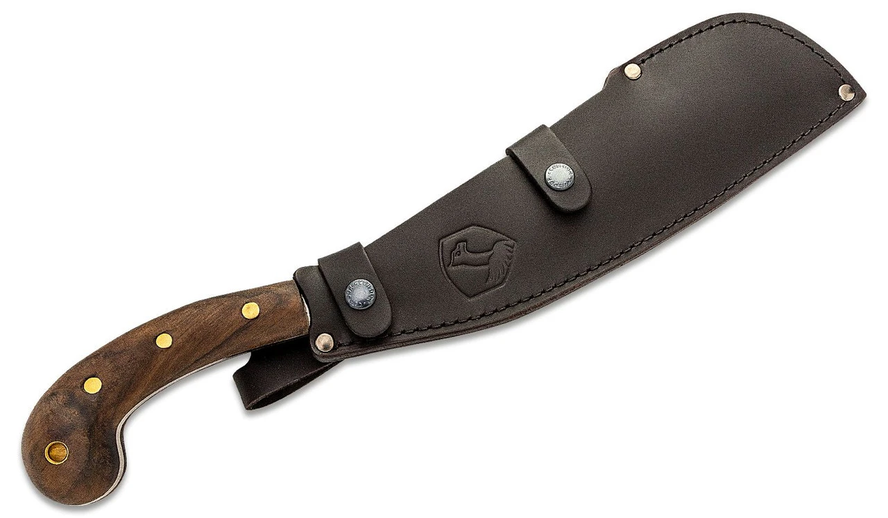 Condor Village Parang Machete CTK419-12SS 12" SS 420 HC Stainless Steel Blade Walnut Handle And Leather Sheath - Image 2
