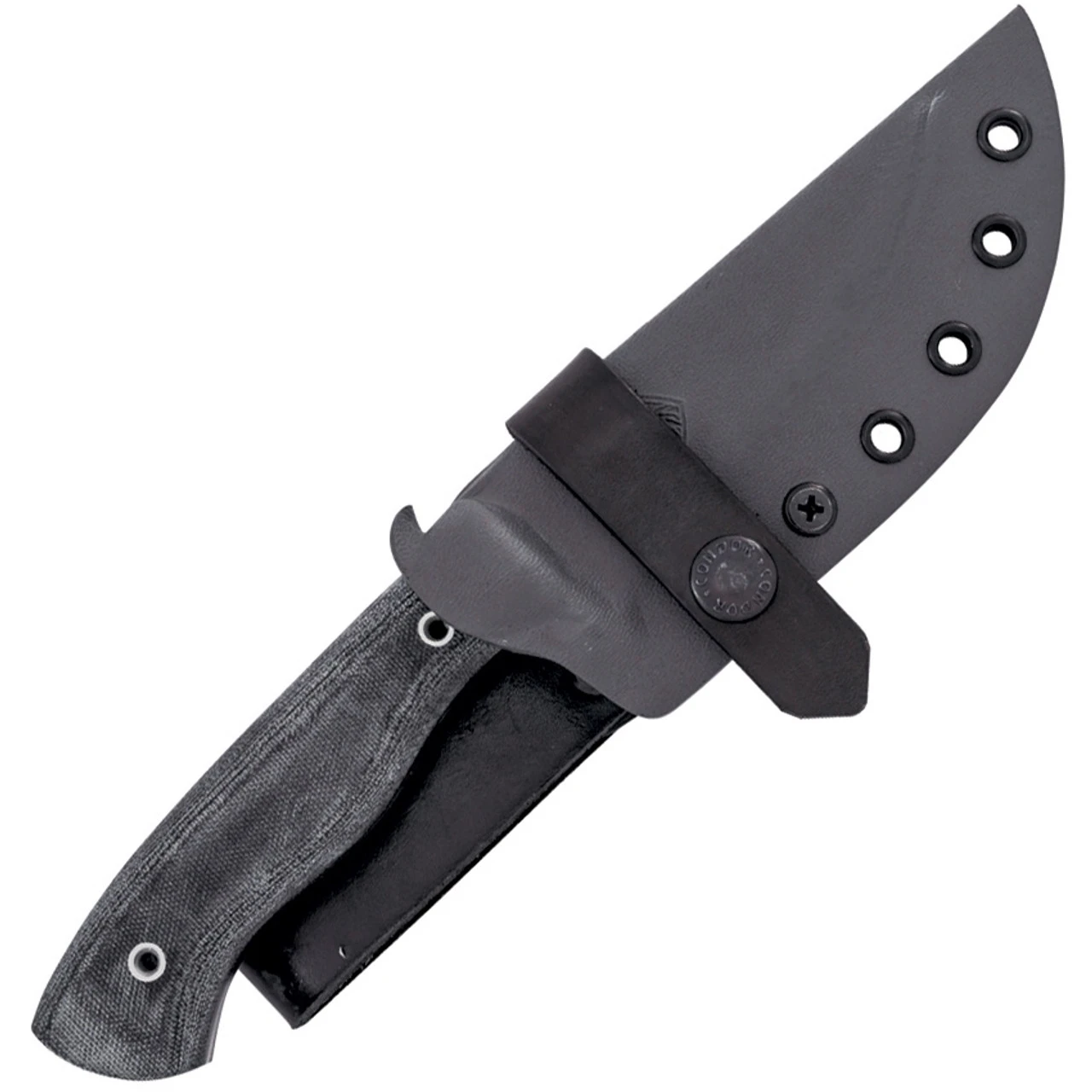 Condor Ripper Knife, CTK3939-4.56HC, 4.5" Bead Blast Drop Point Blade, Black Micarta Handle - Image 2