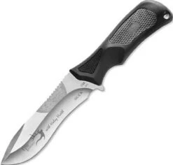 Buck Knives Buck Haley Heath 85GYSHH ErgoHunter Adrenaline Select, 4.5" 420HC Plain Blade, Gray Handle