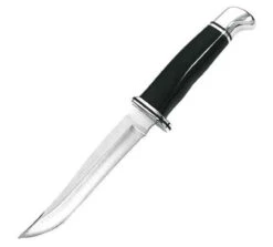 Buck Knives Buck 105BKS Pathfinder, 5" 420HC Plain Blade, Black Phenolic Handle