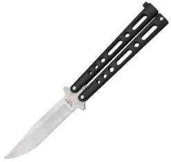 BenchMark Balisong Knife - Black (4" Stainless Steel)