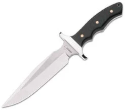 Boker Plus Valkyrie Fixed Blade, 440C Stainless, Black Micarta Handle