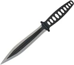 Condor Dendritic Combat Knife,6" Double Edge Blade,Black Nylon Belt Sheath