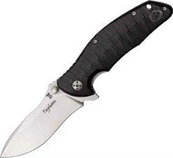 Dendra Typhoon, D2 Tool Steel Stonewash Finish Blade